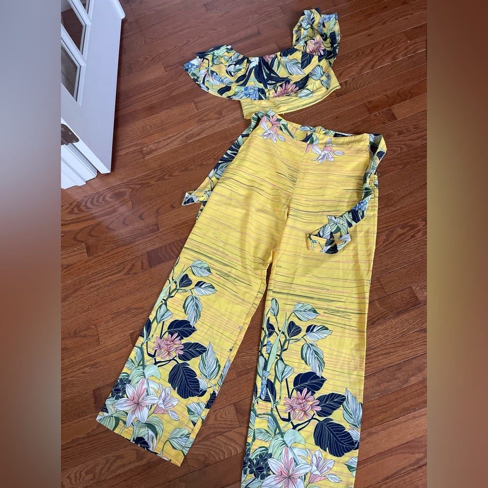 Milk & Honey 2pc. Crop top & Pants ~ Vaca! ~ M ~